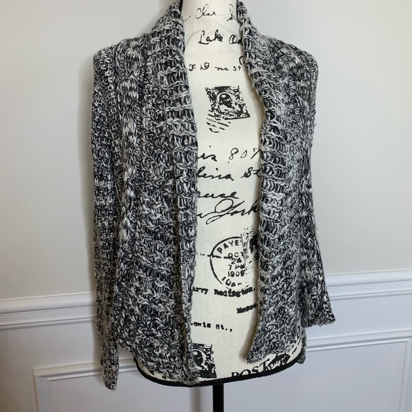 Anthropologie Moth gray marled open cardigan XS - Picture 3 of 6